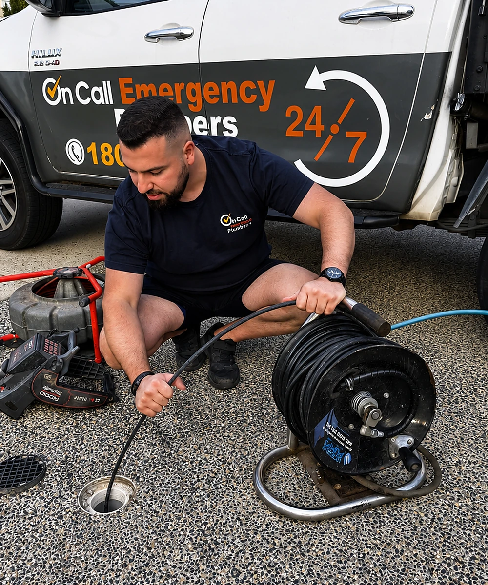 Emergency blocked drain plumber working in Seaford
