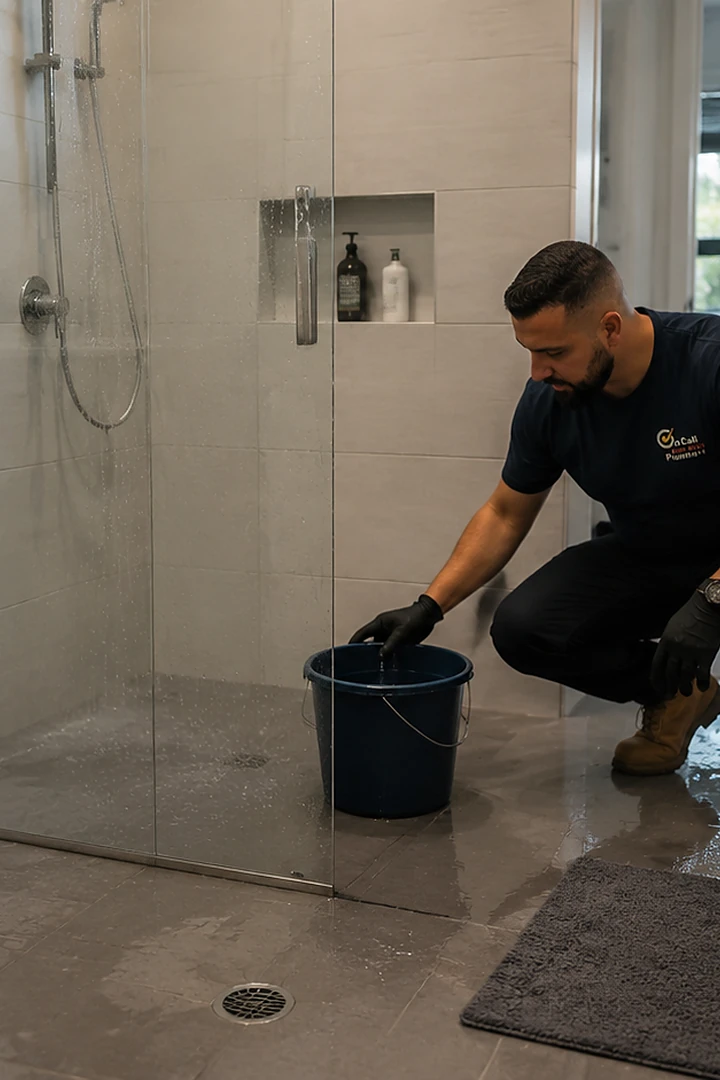 Shower plumbing service in Seaford